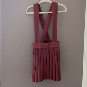 Zara Knit Pleated Skirt wth Overall Details